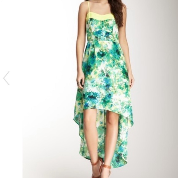 ROMEO & JULIET COUTURE SWEATHEART HI-LO MAXI DRESS - Picture 1 of 4